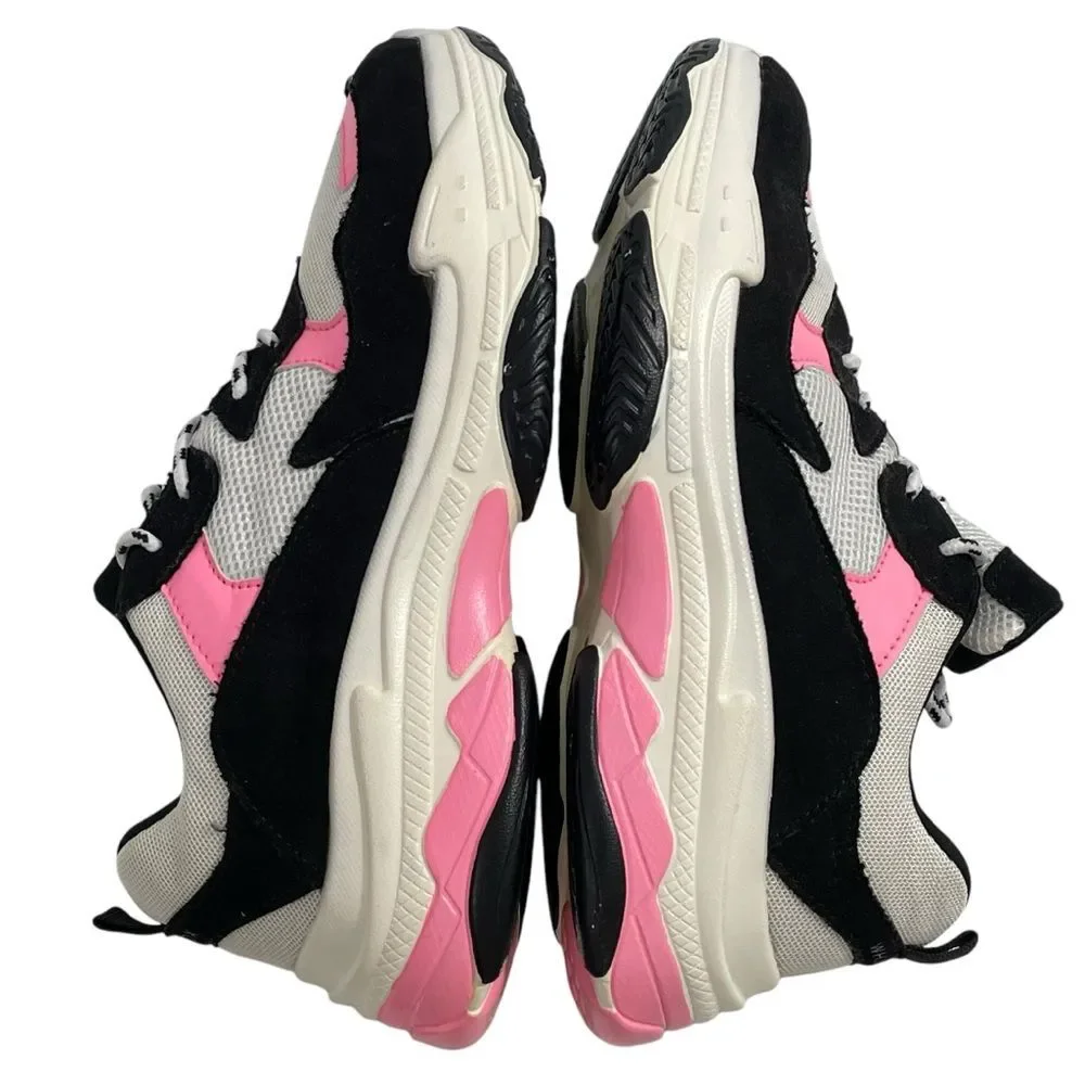 White Fox Boutique Sneakers System Shock Pink Black Size 8 Women’s Shoes‎